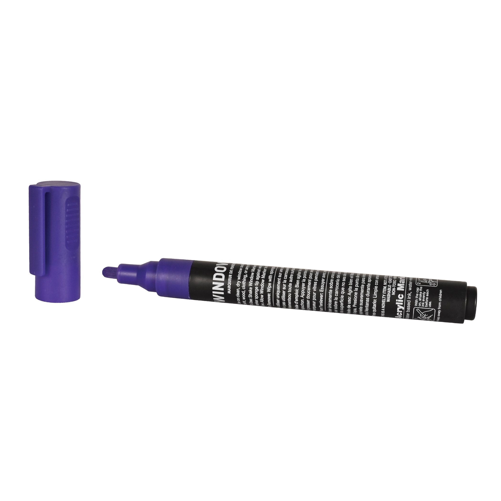 24 Pack Bulk Purple Washable Window Marker Indoor & Outdoor Use