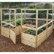 Outdoor Living Today Raised Cedar Garden Bed with Deer Fencing Kit 8