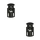 thumbnail image 3 of Guardurnaity 100 piezas Tapón de plástico Cordón Ropa deportiva Bloqueo de cable Agujero doble Agujero Toggle Cordón Negro 2.651.45 negro 15 2.65*1.45 2piezas, 3 of 6