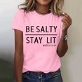thumbnail image 2 of YDLCAFD Pâques Femmes Mode Décontractée Imprimés Manches Courtes Col Rond T-Shirt Ample Blouse Hauts, 2 of 5
