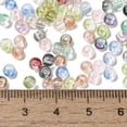 thumbnail image 4 of Transparent Colours Glass Round Beads with Glitter Powder Round Hole Mixed color 4x3mm Hole: 1.4mm about 4500pcs/pound, 4 of 4