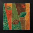 thumbnail image 2 of Charron, Veronique 12x12 Black Modern Framed Museum Art Print Titled - Bohemian Leaves III, 2 of 5