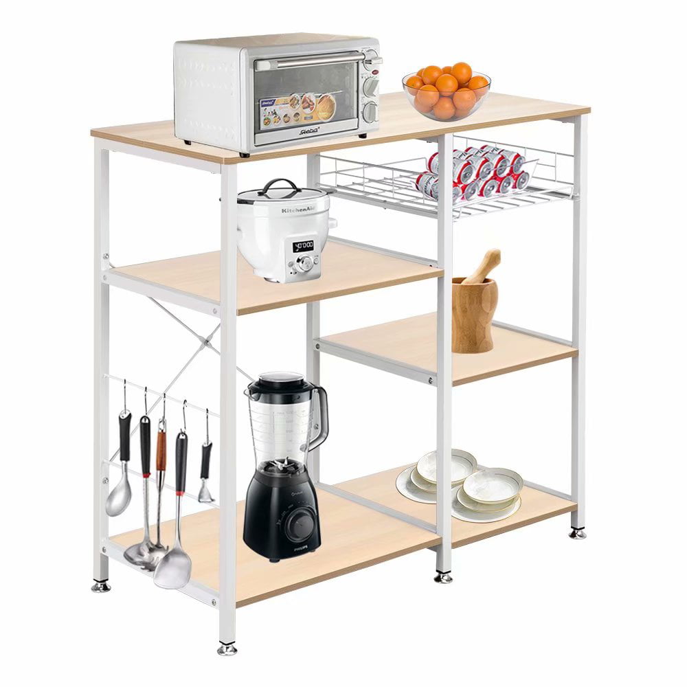 3-Tier Kitchen Baker's Rack Utility Microwave Oven Stand Storage Cart ...