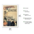 thumbnail image 2 of Cinématographe Lumière - First Ever Public Screening of a Film - Vintage French Film Movie Poster by Henri Brispot c.1896 - Fine Art Matte Paper Print (Unframed) 30x44in, 2 of 4