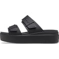 thumbnail image 4 of Sandalias Crocs Brooklyn Buckle Low Wedge negras para mujer, 4 of 6
