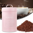 thumbnail image 1 of Bote de café hermético BLESIY tarro de Chocolate seco de 1,2 L organizador de cubos contenedor de cocina para estante y armario Rosa claro, 1 of 8