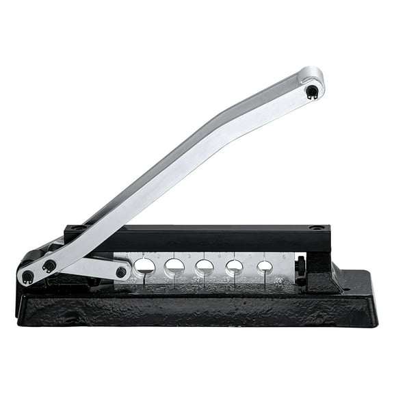 KFFKFF Durable Hose Ferrule Crimping Tool, Bench-Mounted Crimper with 5 Die Slots & 0.44"-0.63" Crimping Capacity for PVC and Rubber Hoses, Air Hose Repair Kit (Ferrules Excluded)