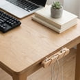 thumbnail image 5 of Wooden Cable Management Adhesive Cord Hider Cable Clip Walnut Cord Organizer Power Strip Holder for Desk Home and Office, 5 of 5