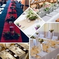 thumbnail image 4 of Efavormart Pack of 5 | BURGUNDY Premium Polyester Table Top Runner For Weddings Birthday Party Banquets Decor Fit Rectangle and Round Table, 4 of 10