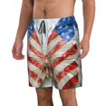 thumbnail image 2 of Fotbe Patriotic Butterfly Floral Trajes de Baño Estampados para Hombre, Shorts de Verano de Secado Rápido, Ropa de Playa, Bañadores-X-Large, 2 of 6