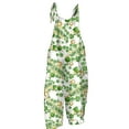 thumbnail image 4 of FrzhBrz Jumpsuits for Women Dressy Wide Leg Jumpsuit Pants St Patricks Day Irish Shamrock Overalls with Pockets, 4 of 4