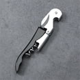 thumbnail image 5 of 2 pack Double Hinged Waiter's Corkscrew Wine Opener, Stainless Steel Wine Bottle Opener with Built In Foil Cutter, Home Bar Tools, Bar Cart Accessories, Wedding Gifts（black）, 5 of 5