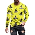 thumbnail image 1 of Blusas y camisas de manga larga con cuello redondo para hombre, blusa informal de manga larga con cuello redondo y estampado de rayas, blusa de poliéster para hombre, 1 of 4