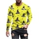 thumbnail image 1 of Blusas y camisas de manga larga con cuello redondo para hombre, blusa informal de manga larga con cuello redondo y estampado de rayas, blusa de poliéster para hombre, 1 of 4
