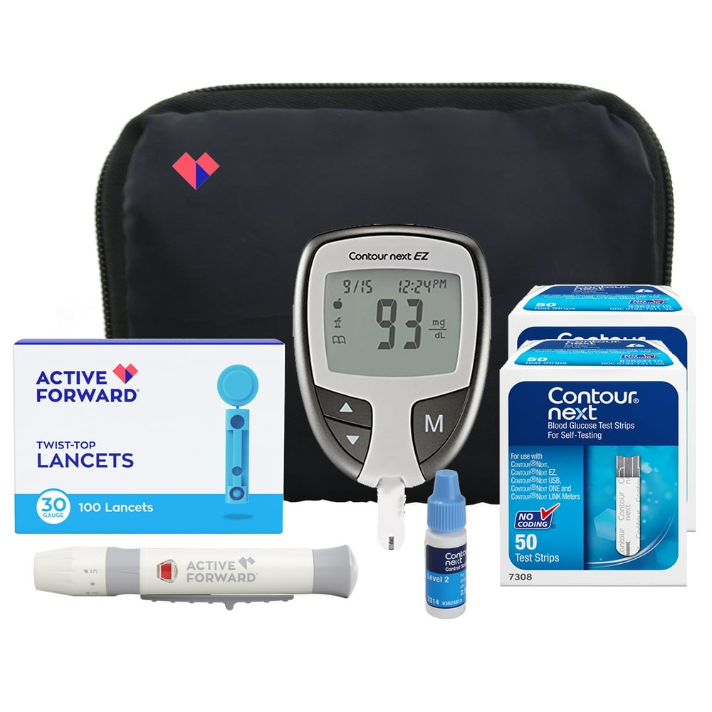Contour NEXT EZ Diabetes Testing Kit Contour NEXT EZ Blood Glucose