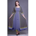 thumbnail image 2 of Bimba Robe Anarkali Imprimée pour Femmes Kurti Indienne Sans Manches Kurta Évasée, 2 of 6