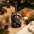 thumbnail image 4 of AOMXGD Plaid Blanket Themed Acrylic Christmas Hanging Ornament, Festive Tree & Wall Pendant For Seasonal Display & Gifting, 4 of 6