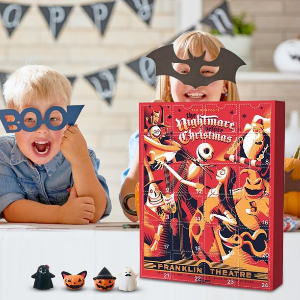 Figuras coleccionables de Halloween 24 días Calendario de Halloween Cuenta regresiva Regalos de vacaciones