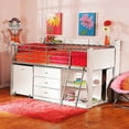 thumbnail image 2 of Charleston Storage Loft Bed with Desk, White, 2 of 2