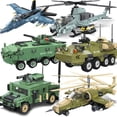 thumbnail image 2 of Vehículo blindado militar SWAT para niños, modelo de helicópteros de la Segunda Guerra Mundial, bloques de construcción, camión de policía, juguetes de construcción para niños, 2023, 2 of 4