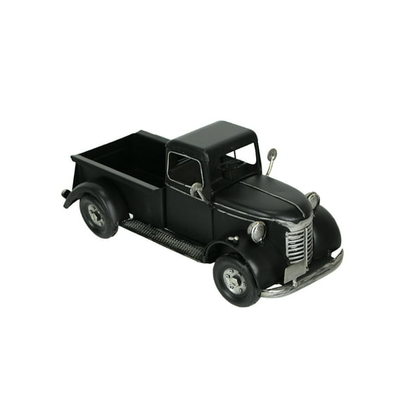 Rustic Black Antique Pickup Truck Vintage Planter Indoor Outdoor Retro Decor