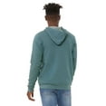 thumbnail image 2 of The Unisex Poly-Cotton Sponge Fleece Full-Zip Hooded Sweatshirt - HTHR DEEP TEAL - S, 2 of 4