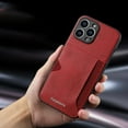 thumbnail image 1 of Feishell Compatible for iPhone 14 Pro Max Wallet Case with PU Leather Card Slot Holder Shockproof Protective Phone Cover, Slim Thin Fit Drop Resistant Non-Fingerprint Lens Protection Case,Red, 1 of 4