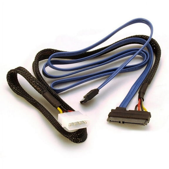 22 Pin SATA 2.5 Inch Drive Power and SATA Data Cable Assembly