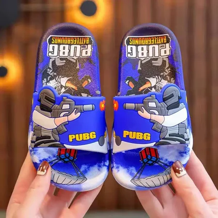 

Boys Slippers Anti-slip Soft-soled Indoor Slides With Cartoon Design