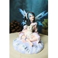 thumbnail image 6 of Ebros Winter Frozen Tribal Eskimo Fairy With Snow Wolf Cub Pup Pet Figurine, 6 of 6