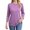 Purple, variant on Lixiuxyad Casual T Shirts 3/4 Length Sleeve Womens Tops Crewneck Lace Tunic Business Casual Dressy Blouses Spring Trendy Clothes,Black L