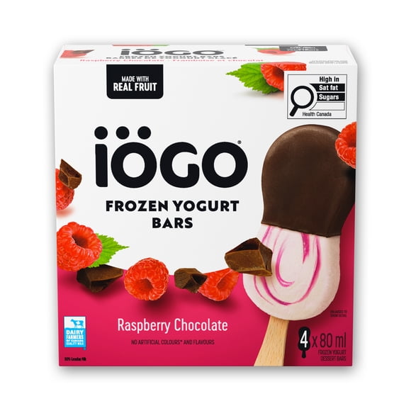 IÖGO Nano Pops au yog. glacé, Pêche, vrais fruits et prod. lait., 50 cal. 8 x 50 ml