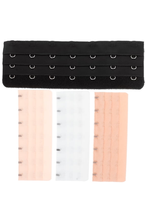 4pcs Bra Extenders 7 Hooks Bra Extension Kit Elastic Extension Straps Bra Supplies