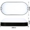 thumbnail image 2 of Lámpara de techo LED ovalada para baño, 15 W, resistente a la humedad, IP54, para habitaciones húmedas, accesorio de baño negro resistente a la humedad, 2 of 5