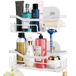 SWVZWY Acrylic Floating Shelves,Bathroom Shower Shelf,No Drill No