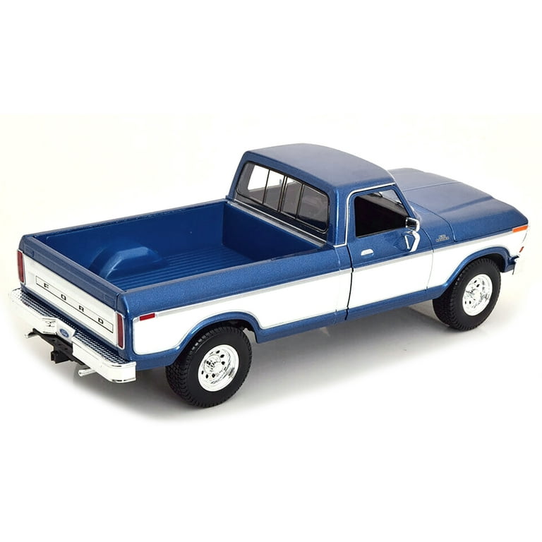 1979 Ford F-150 Ranger Pickup Truck Blue Metallic and Cream