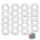 thumbnail image 1 of 20 Pack White Scrunchies for Tie Dye Party Hair Elastic Hair Ties Pony Tail Holder for Women, 1 of 4