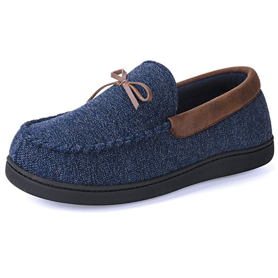 VONMAY Men's Moccasins Slippers Cozy House Shoes Loafer Memory Foam Indoor Outdoor