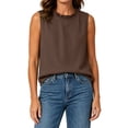 thumbnail image 7 of Zivyakyron Casual Womens Tank Top Ribbed Cotton Linen Summer Sleeveless Woman Tops Loose Classical Plain Clothes, 7 of 7