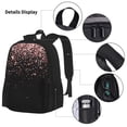 thumbnail image 3 of Balery Rose Gold Glitter1 Mochila Escolar 3 en 1 para Niños - Mochila Resistente con Lonchera Térmica y Estuche - Mochila Escolar para Niños y Niñas, 3 of 7