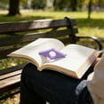 thumbnail image 5 of weibbin Acrylic Thumb Book Holder & Page Clip, Hands-Free Reading Tool & Bookmark, Ergonomic Grip, 3.3x1.6 Inch, Purple, 5 of 6