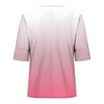 thumbnail image 5 of Womens Ruffled Summer Tops, Short Sleeve Shirts for Women Fashion Loose Fit Ombre Tie Dye Square Neck T-Shirts, 5 of 5