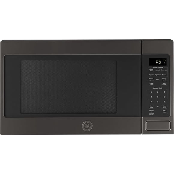 GE GCST16S1WTS - Horno de microondas, 1.150 vatios, 8 ajustes de cocción automática, tecnología de bloqueo infantil, esenciales de cocina para la encimera, recámara o departamento, nuevo 1.6 Cu. paste