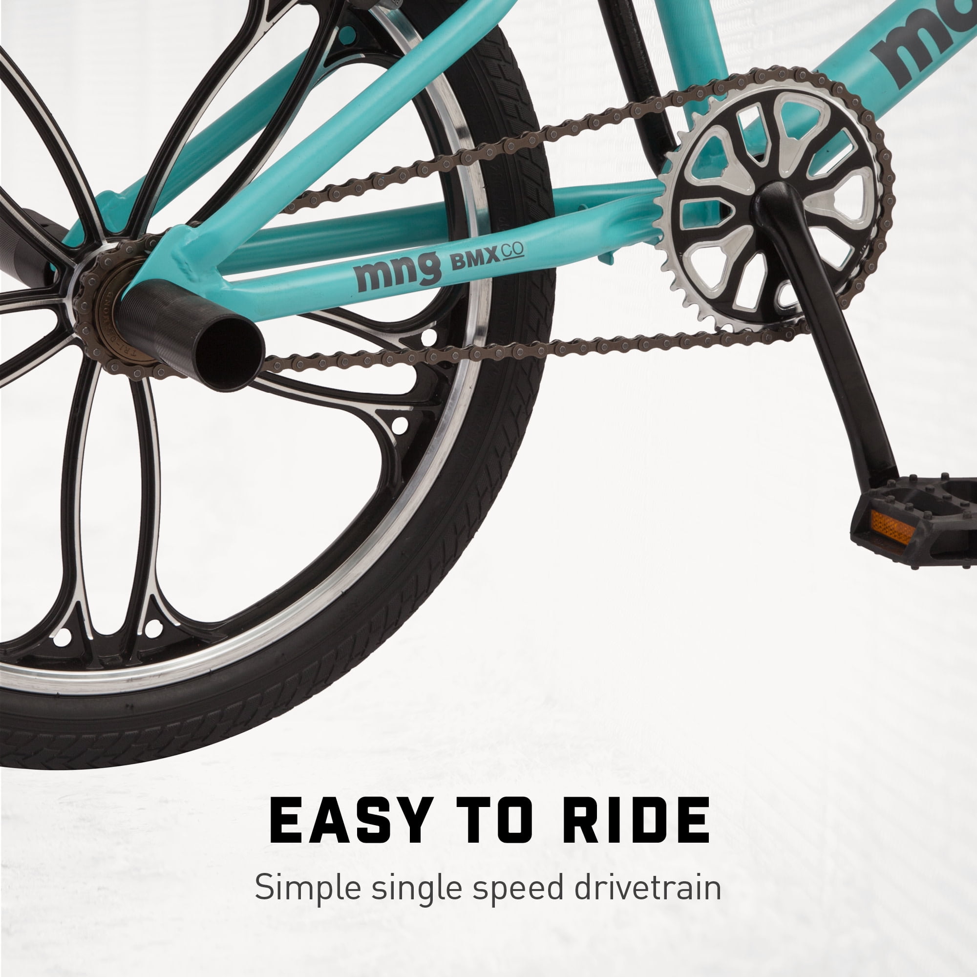 Mongoose 20 Craze BMX Crianças Bicicleta - Black & Mint