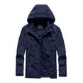 thumbnail image 1 of Ikevan Men'S Four Seasons Jacket Outdoor Mountaineering Solid Color Jacket Dark Blue 14(XXXL), 1 of 2
