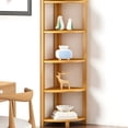 thumbnail image 4 of ShadeMart 6-Tier Nature Corner Shelf Corner Bookshelf Bookcase Multi-Layer Storage Rack for Kitchen Living Room Bedroom Bathroom Office - Space-Saving Wall Corner Organizer, 4 of 4