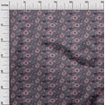 thumbnail image 2 of oneOone Polyester Lycra Fabric Leaves & Floral Block Printed Craft Fabric BTY 56 Inch Wide, 2 of 5