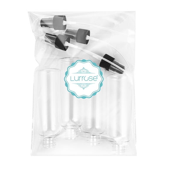 RENACLIPY 4-Pack Clear Refillable Spray Bottles, Portable Plastic Mist Sprayers for Travel, Gardening, Cleaning and Everyday Use