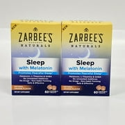 2 Pack (120 Total) Zarbee's Chewables Sleep w/Melatonin Adults 12