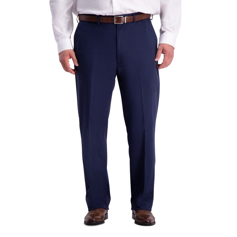 Haggar Big & Tall Haggar WorkToWeekend PRO RelaxedFit NoIron Stretch FlatFront Expandable